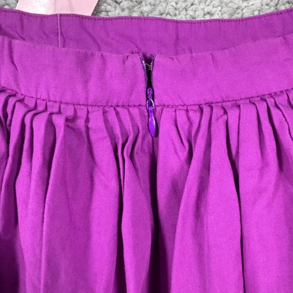 TCEC Fuchsia Purple Bubble Mini Skirt Pleated Cotton Party Event CS3426 Womens S
